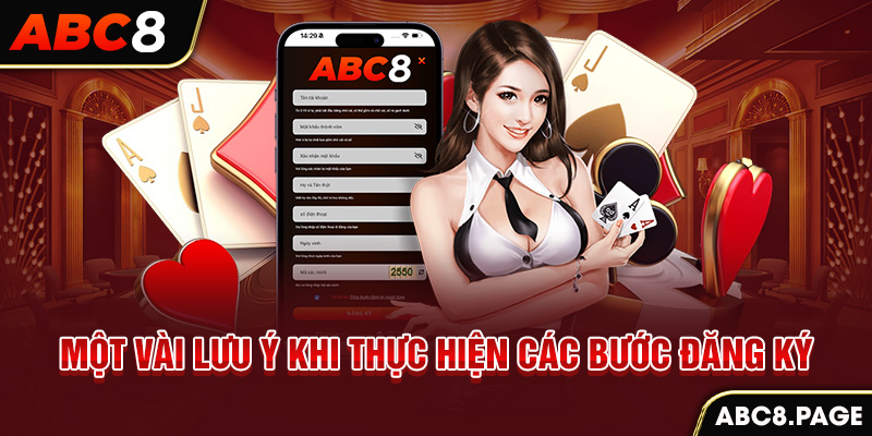 Một vài lưu ý khi thực hiện các bước đăng ký